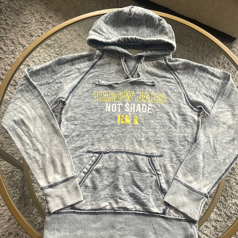 ILKB Throw Jabs Not Shade Vintage Hoodie (ILoveKickboxing)